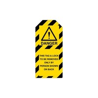 Warning tags danger English