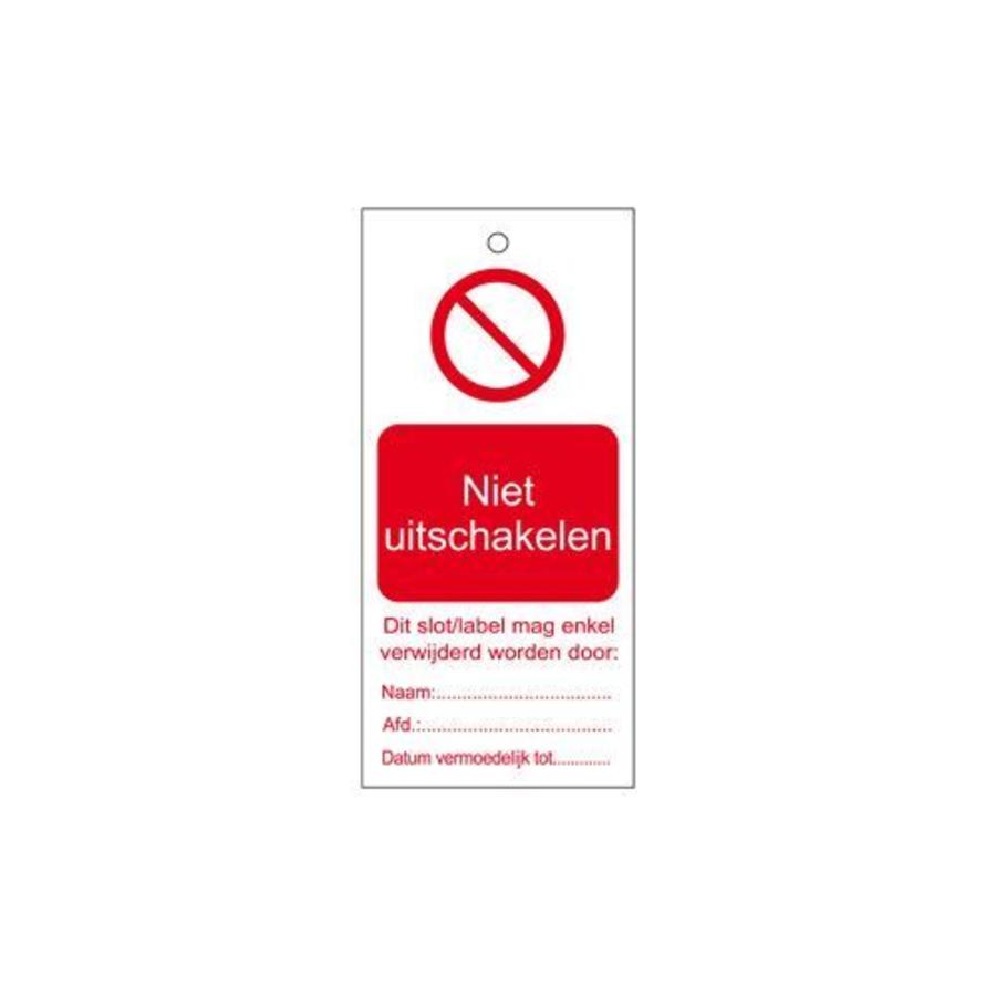 Warning tags Dutch