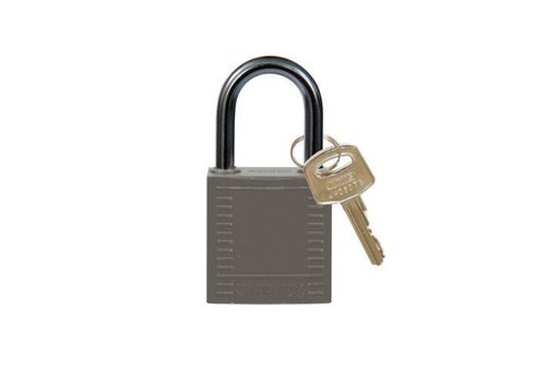 Nylon compact safety padlock grey 814123 