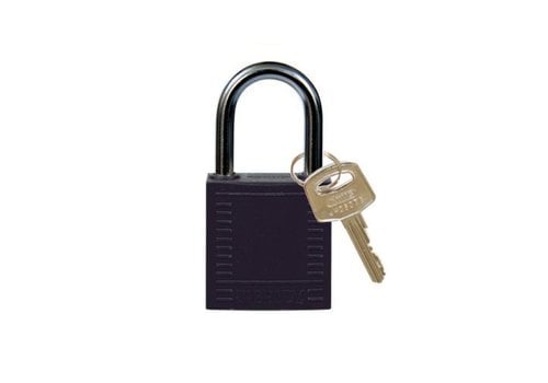 Nylon compact safety padlock black 814115 