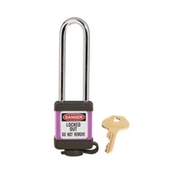 Safety padlock purple 410LTPRP