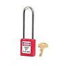 Safety padlock red 410LTRED