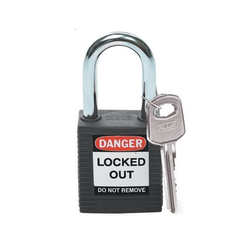 Nylon safety padlock black 051353 