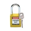 Brady Nylon safety padlock yellow 051346