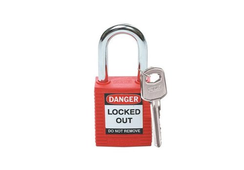 Nylon safety padlock red 051339 