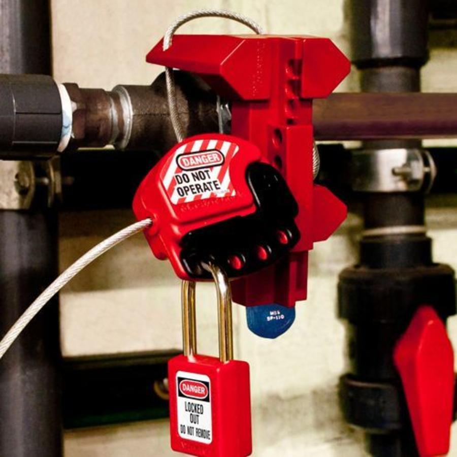 Master Lock Universal ball valve lock-out S3080 - Lockout-tagout-shop.co.uk