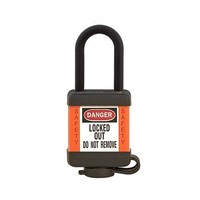 Safety padlock orange 406ORJ, 406KAORJ