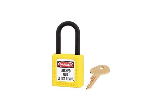 Safety padlock yellow 406YLW 