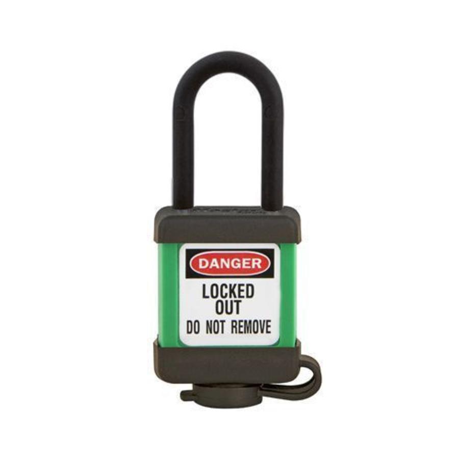 Safety padlock green 406GRN, 406KAGRN