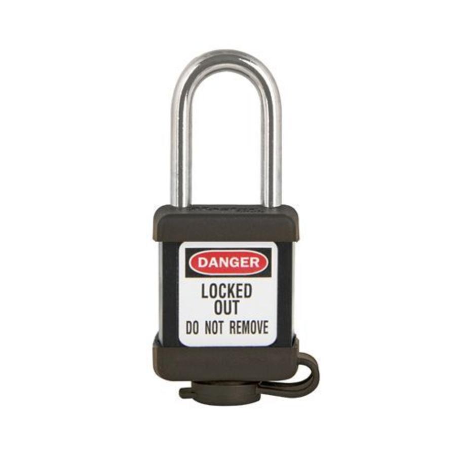 Safety padlock black 410BLK, 410KABLK