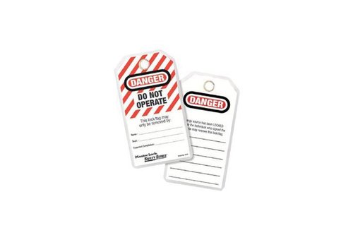 Laminated lock-out tags 497 