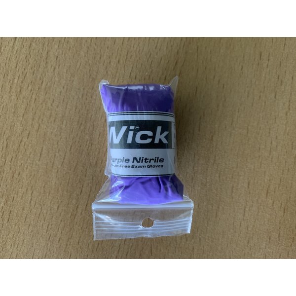 Wick Tack-Med Purple Nitrile Gloves (per pair size L)