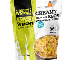 Adventure Menu Creamy scrambled eggs with ham and cheese normal portion