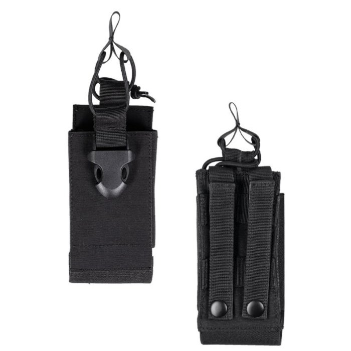 BLACK MOLLE RADIO POUCH