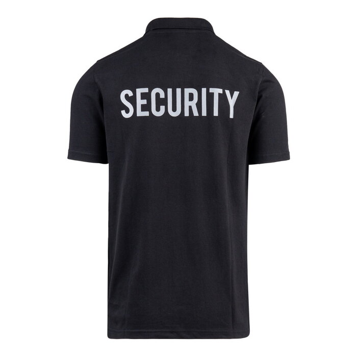 Polo Zwart Beveiliging met V