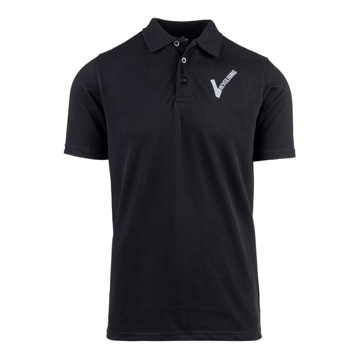 Polo Zwart Beveiliging met V