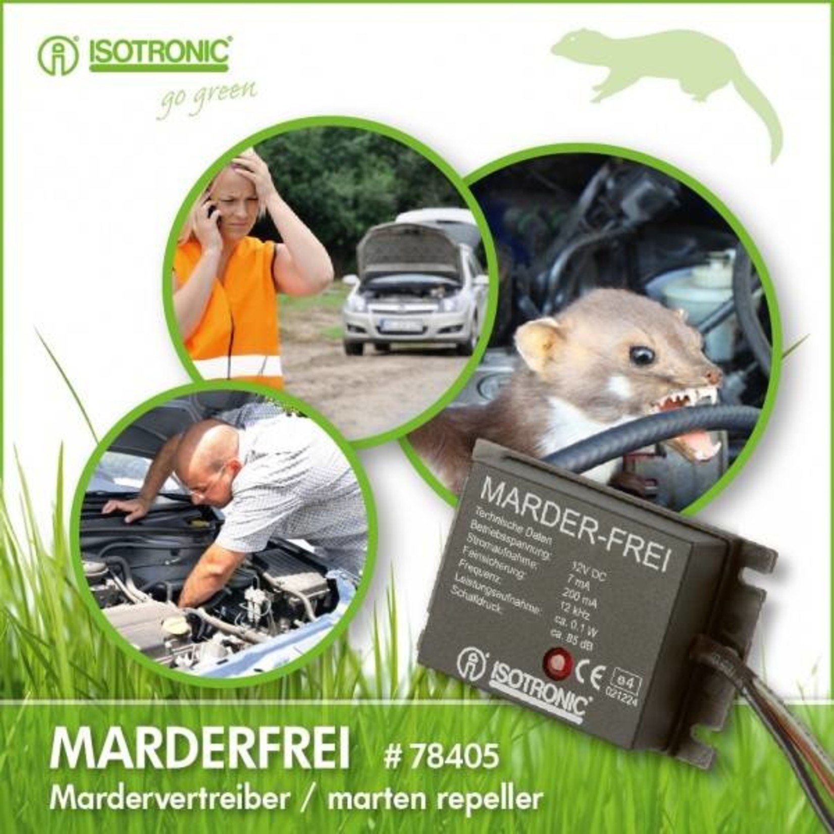 Isotronic Marterverjager voor auto´s