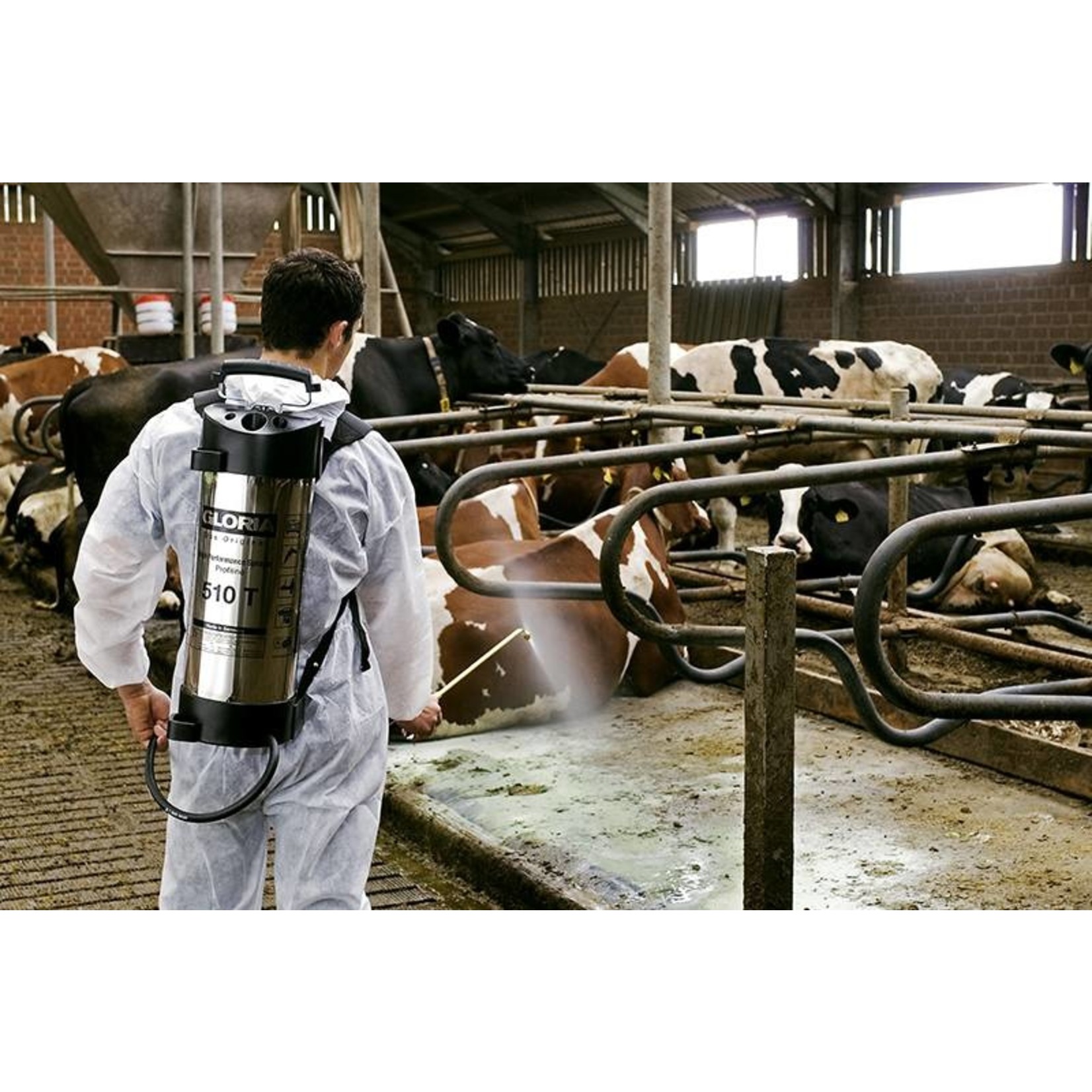 Gloria Industrie Hogedrukspuit RVS 510T Profiline (10 liter)