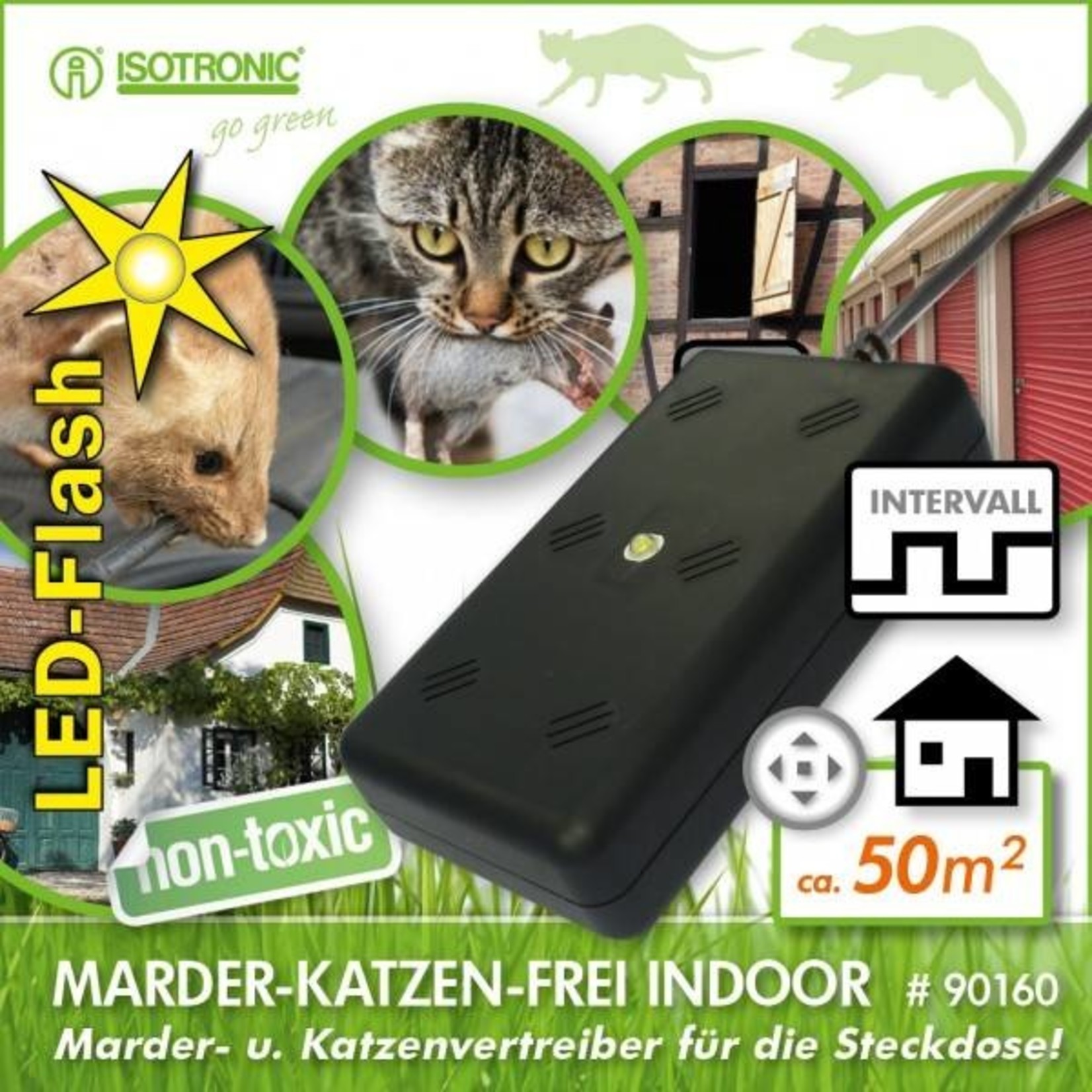 Isotronic Marter- en kattenverjager LED voor binnen