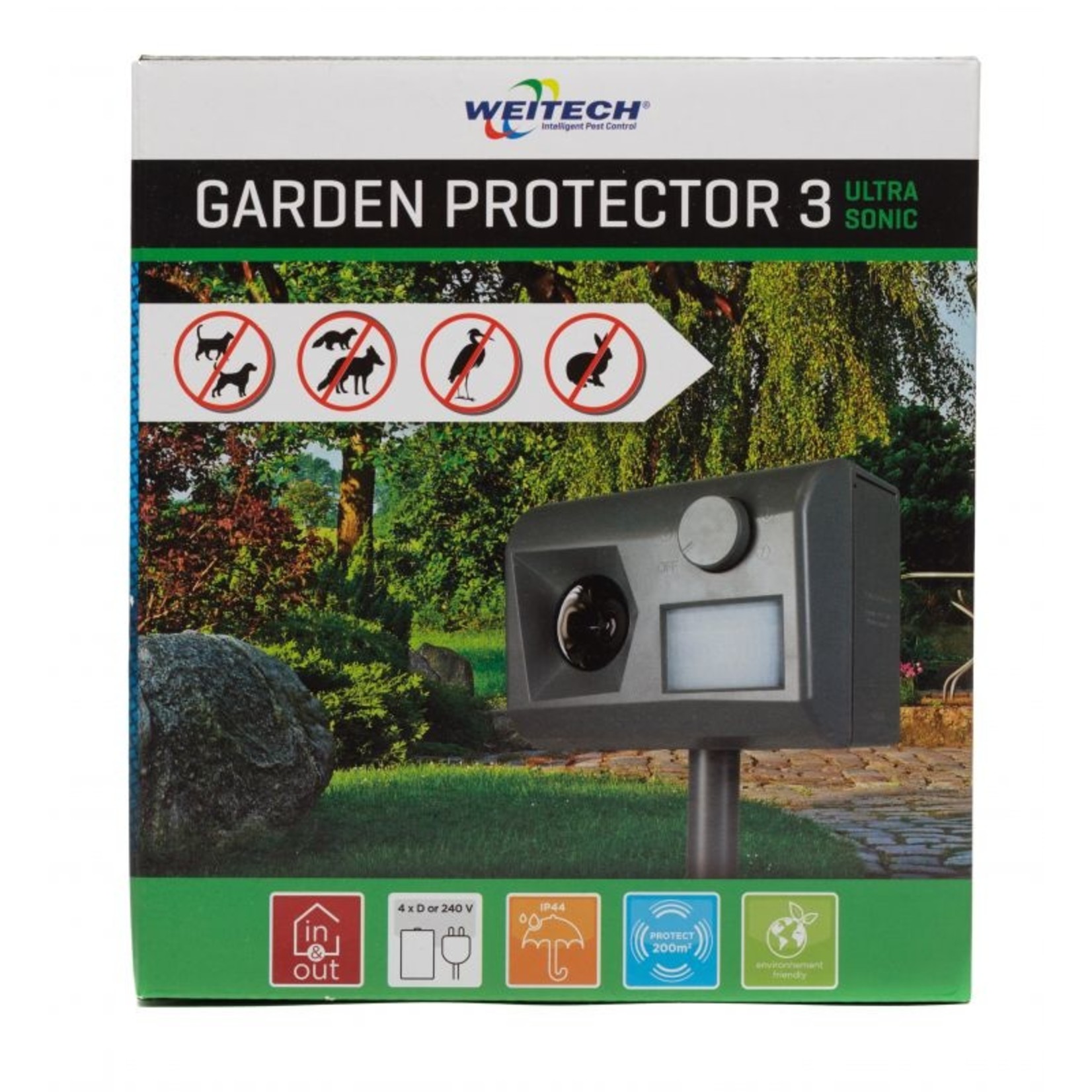 Weitech Garden Protector WK0055 Ultrasone ongedierte verjager