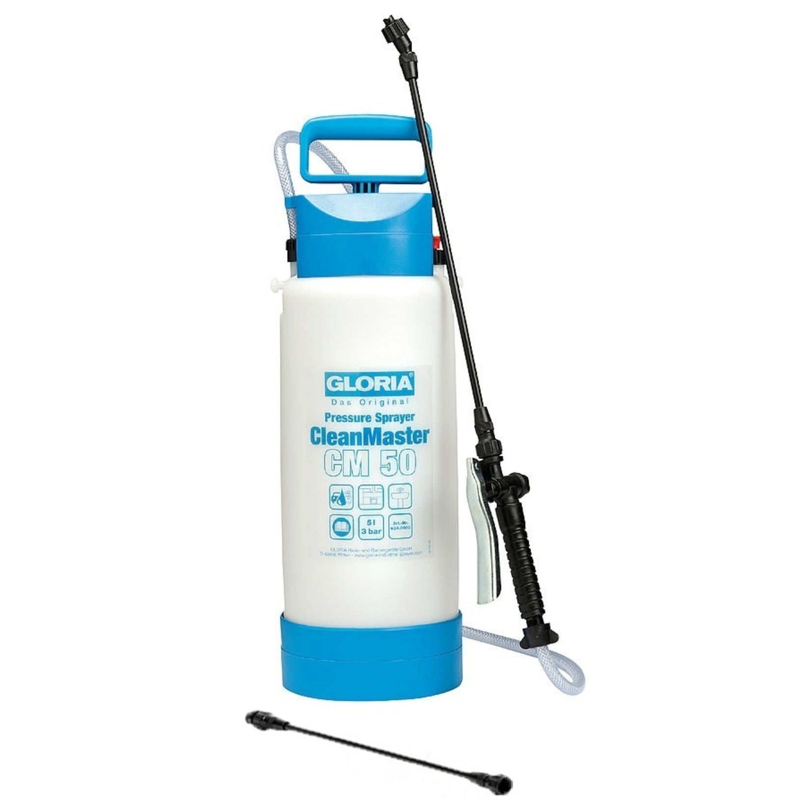 Gloria Reiniging CleanMaster CM50 Zuurbestendige EPDM Drukspuit (5 liter)