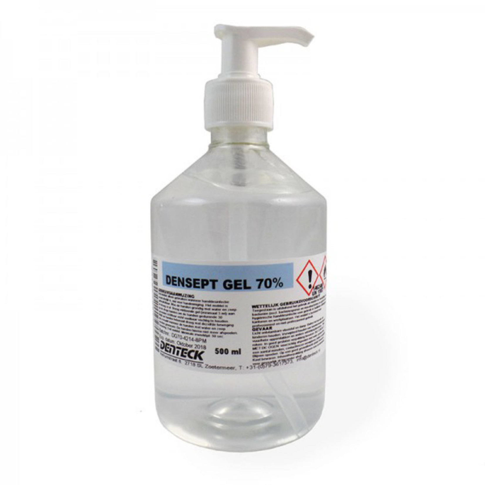 Desinfectiegel Densept Gel 70% alcohol ketonatus 500 ml