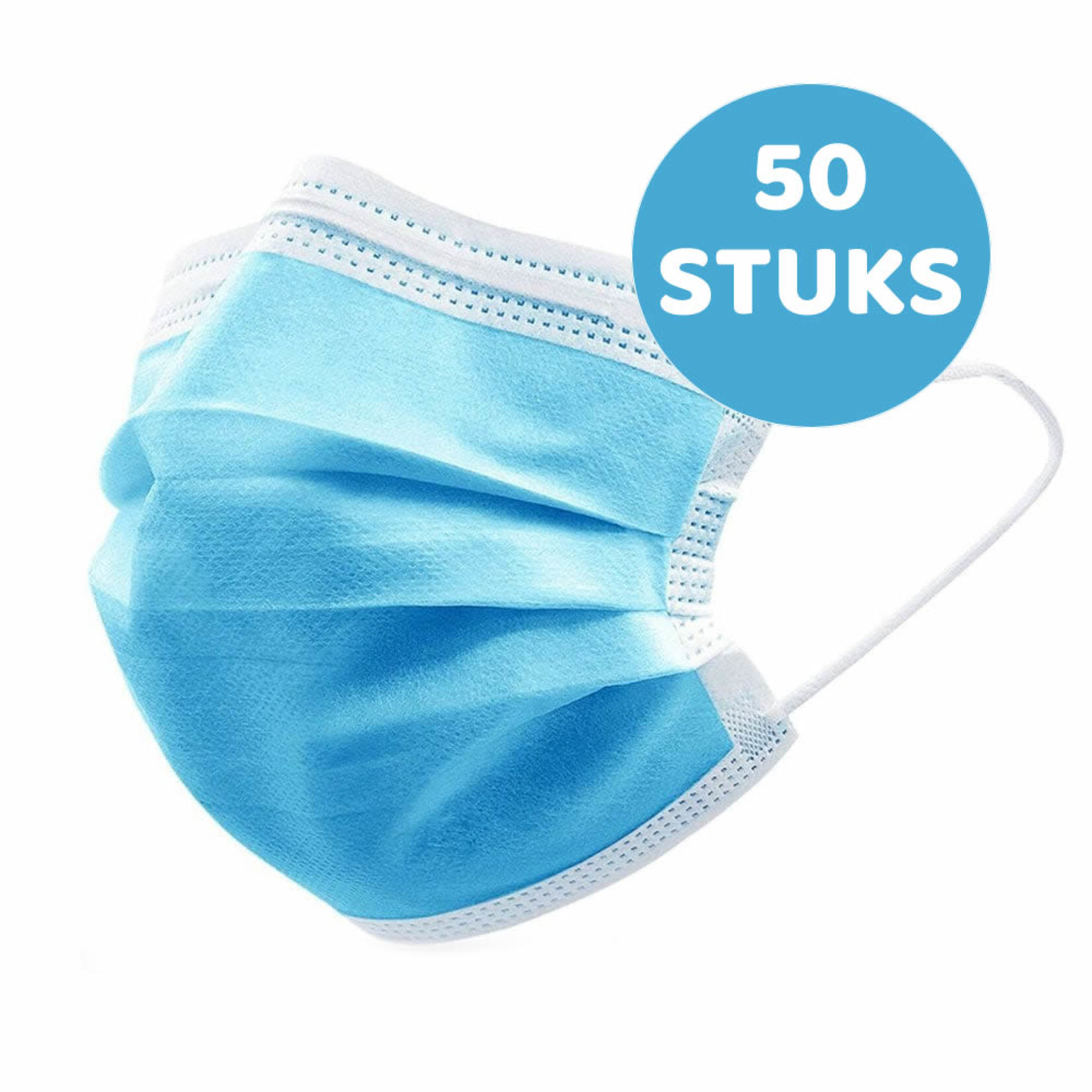 Kerbl Hygiënemasker met neusvormstrip (50 stuks)