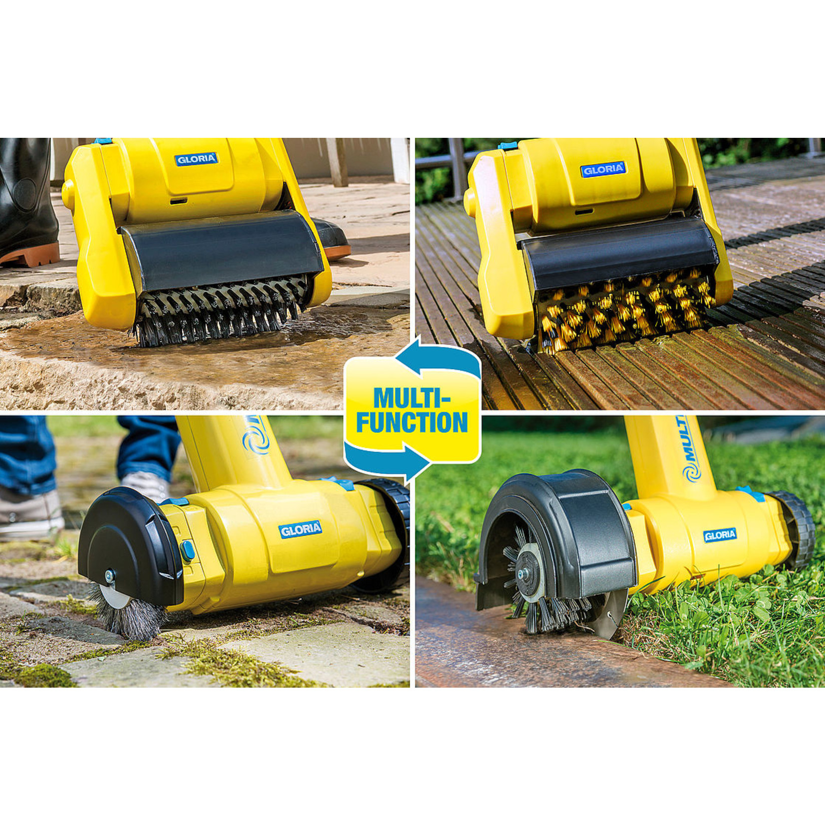 Gloria MultiBrush Li-on 18V Accu Speedcontrol voor voegen- en oppervlaktereiniging (exclusief accu en lader) (2020)