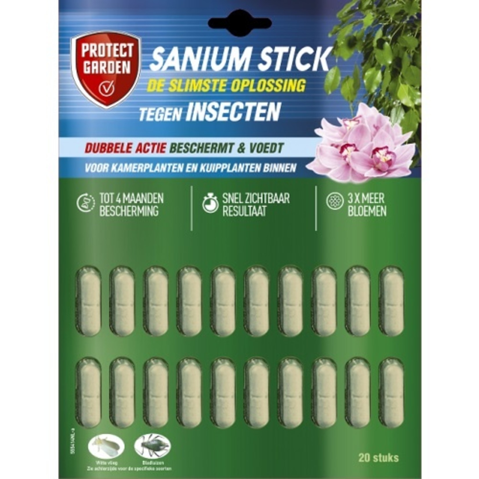 Protect Garden Sanium Stick 20 stuks tegen bladinsecten met meststof