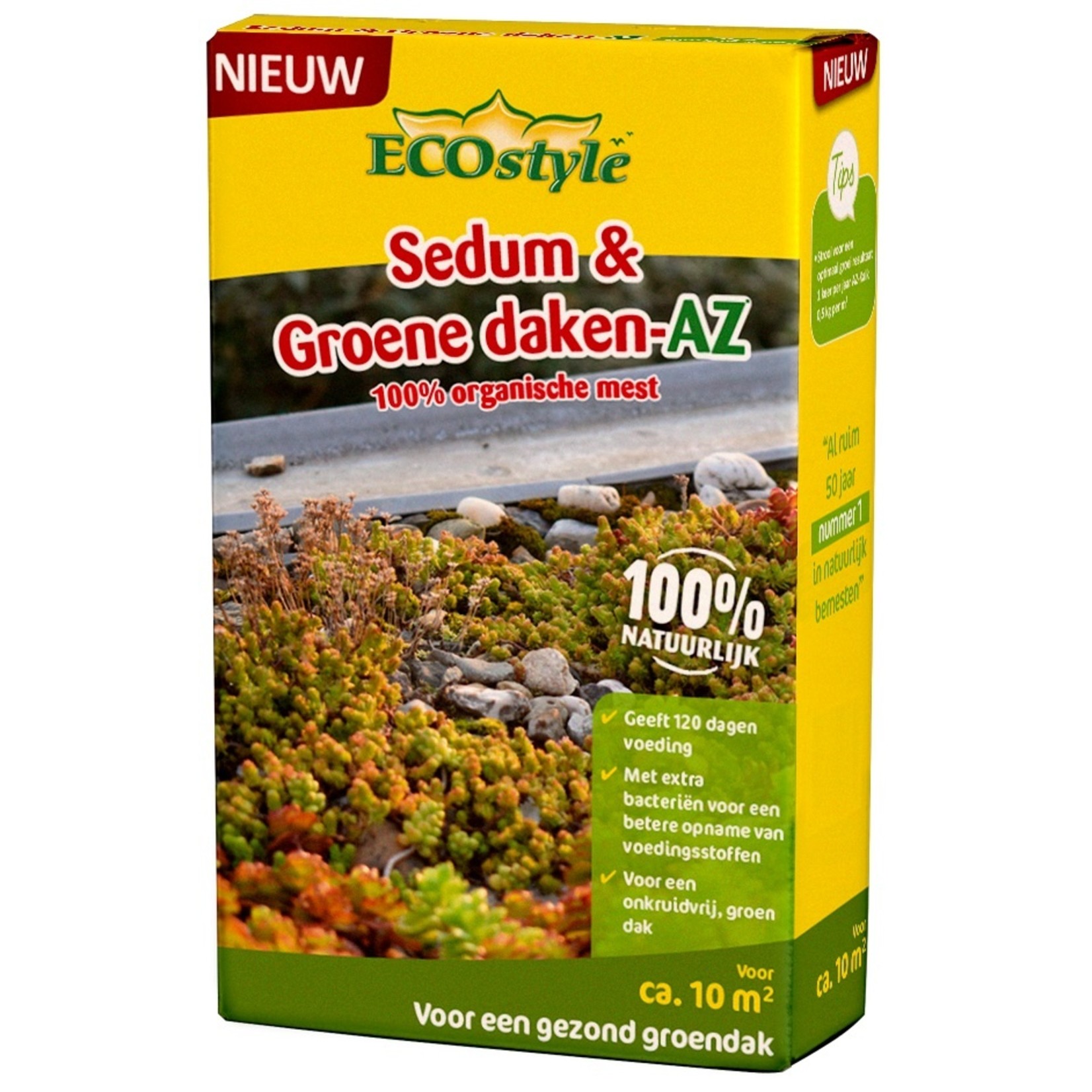 ECOstyle Sedum & Groene daken-AZ meststof 800 gram (10 m²)