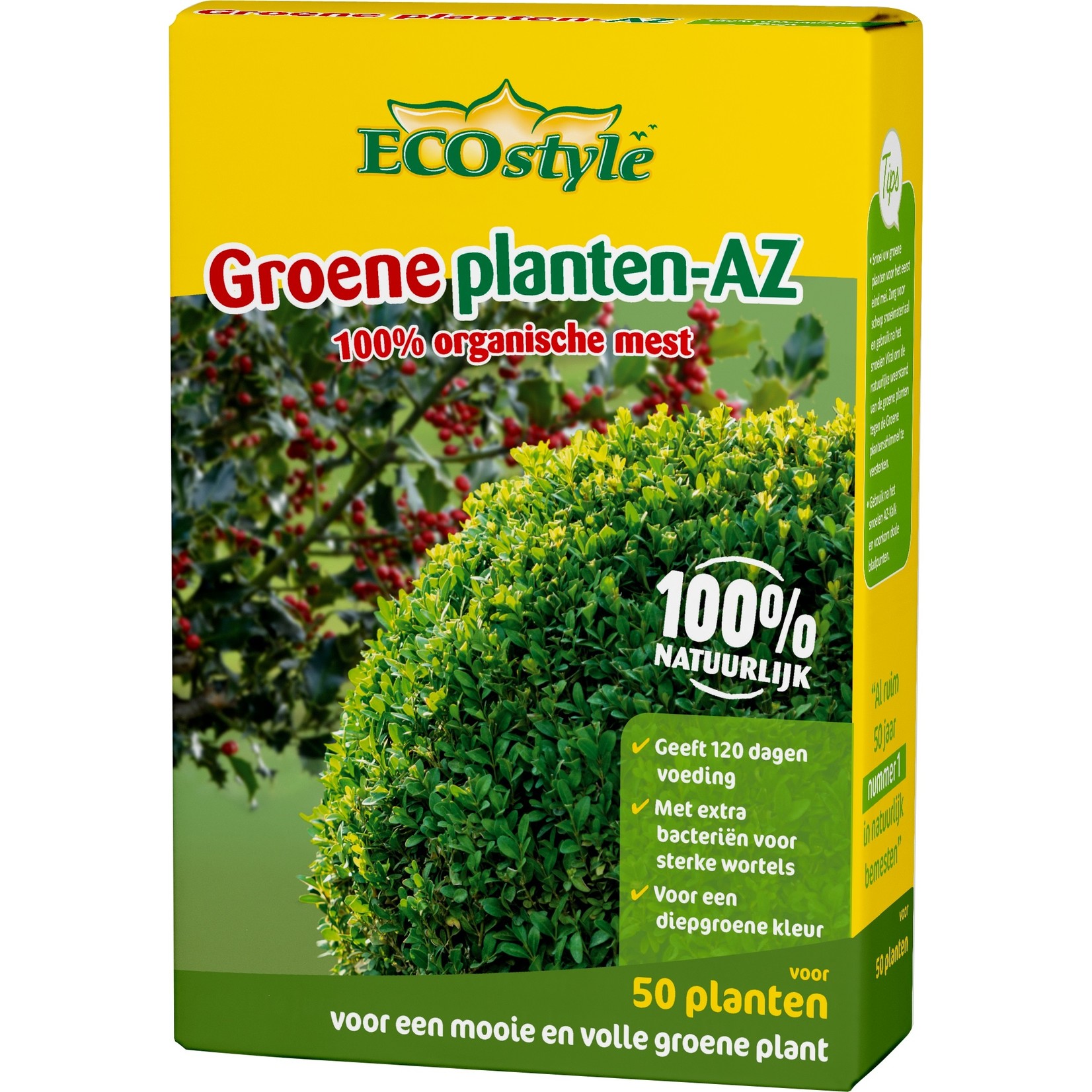 ECOstyle Buxus & Groene planten-AZ meststof 1,6 kg (voor ca. 50 planten)
