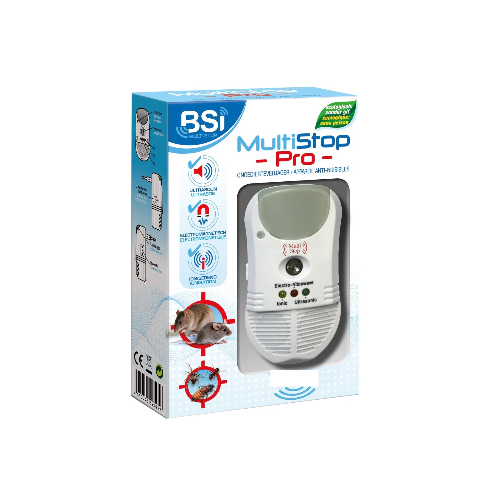 BSi Multi Stop Pro interieur 300 m2 ongediertestekker