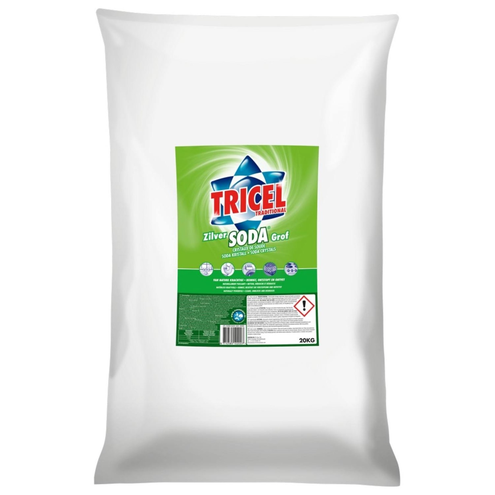 Tricel zilversoda grof 20 kg