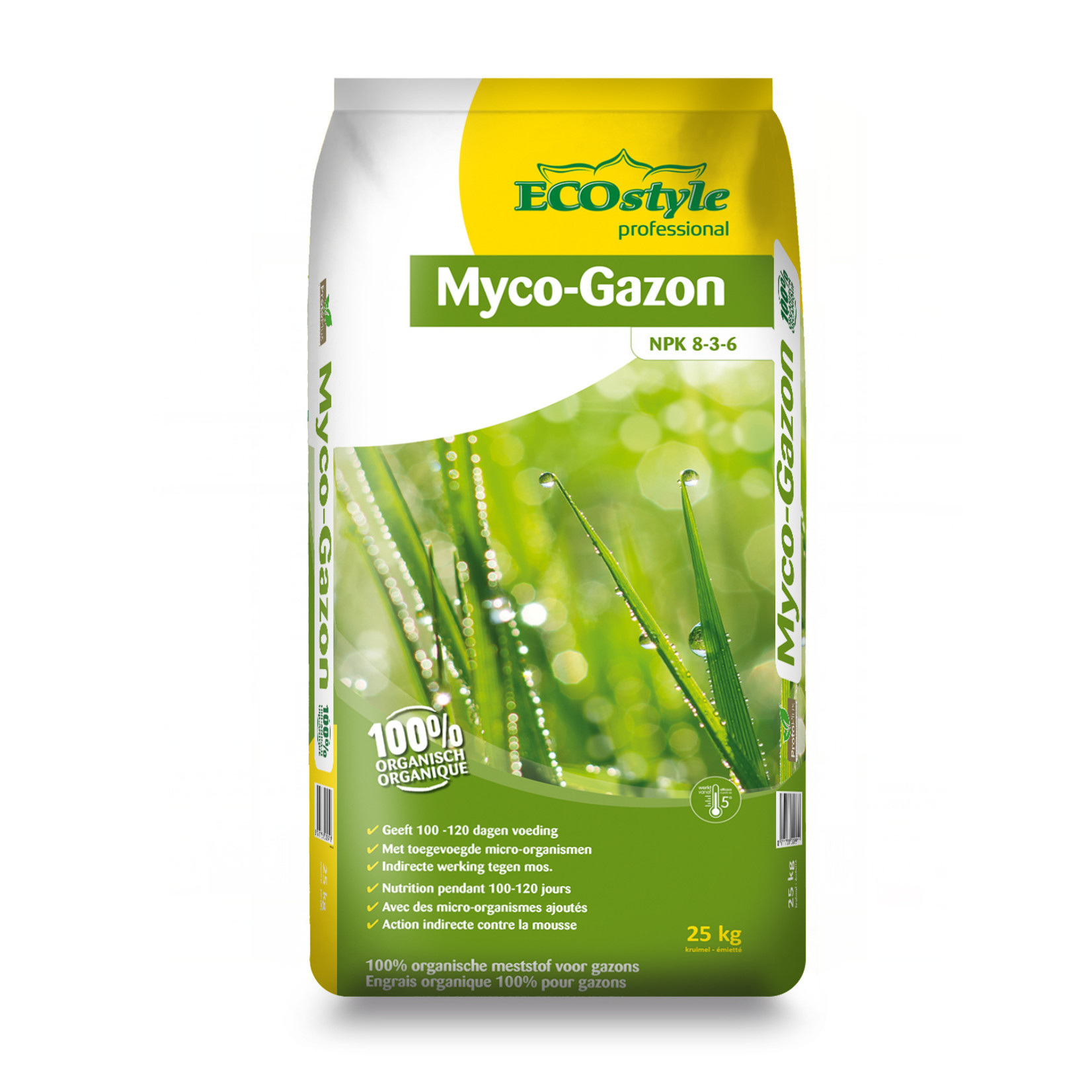 Ecostyle Professioneel Myco-Gazon Meststof 25 kg met ProtoPlus