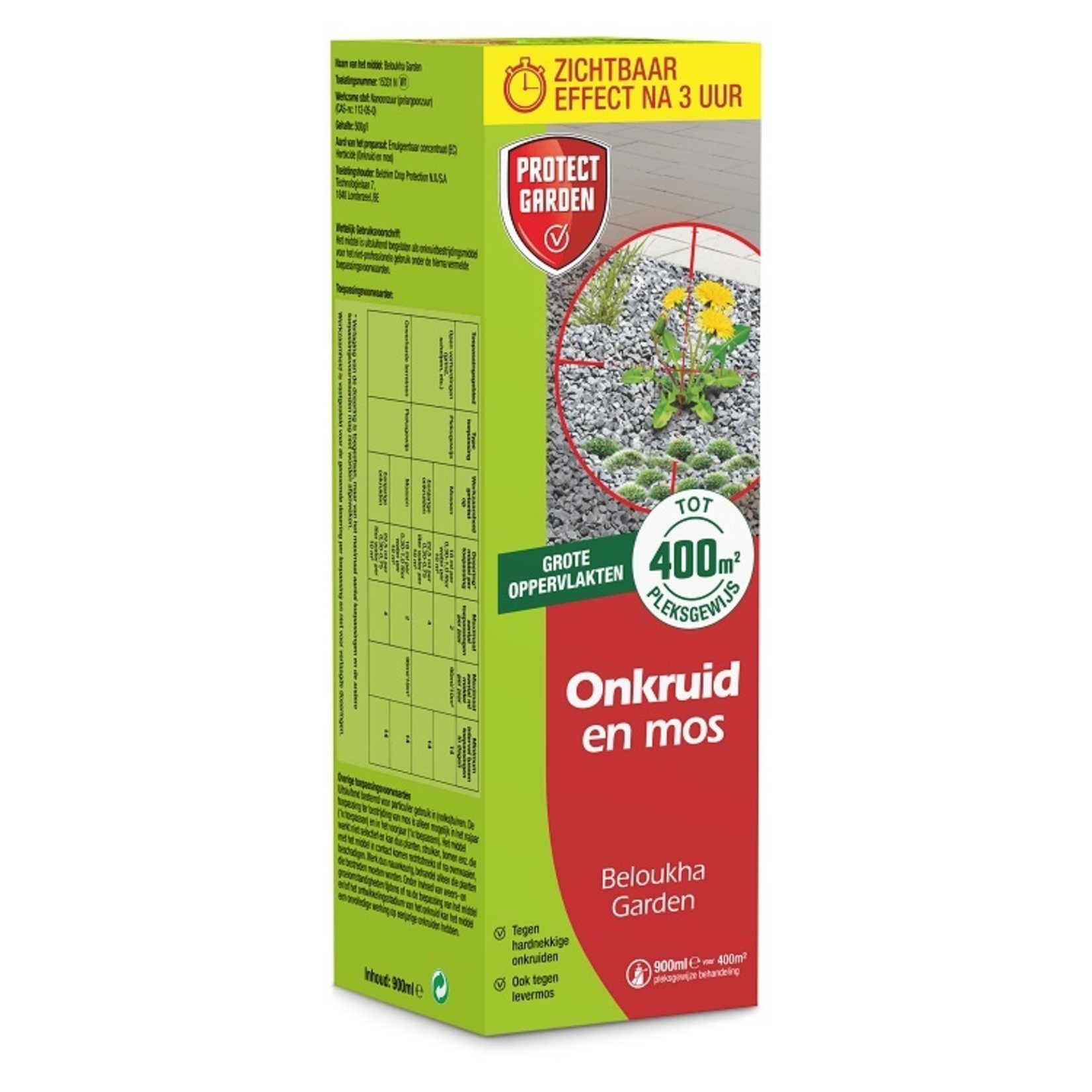 Protect Garden Belouhka Garden 900 ml tegen onkruid en mos (concentraat)