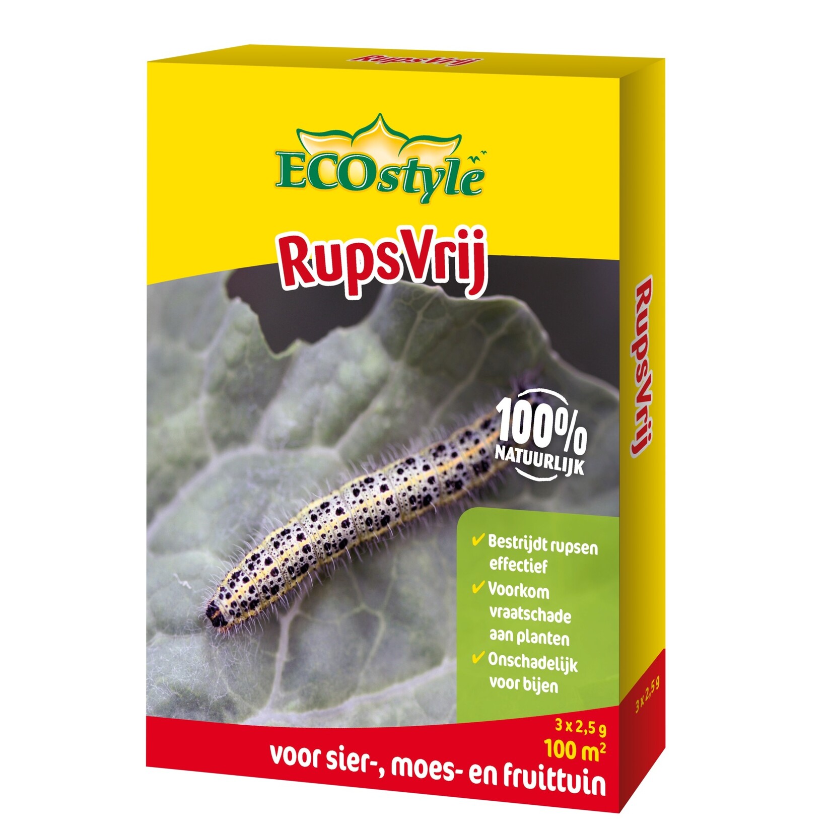 ECOstyle RupsVrij middel tegen rupsen 3 x 2,5 gram (100 m²)