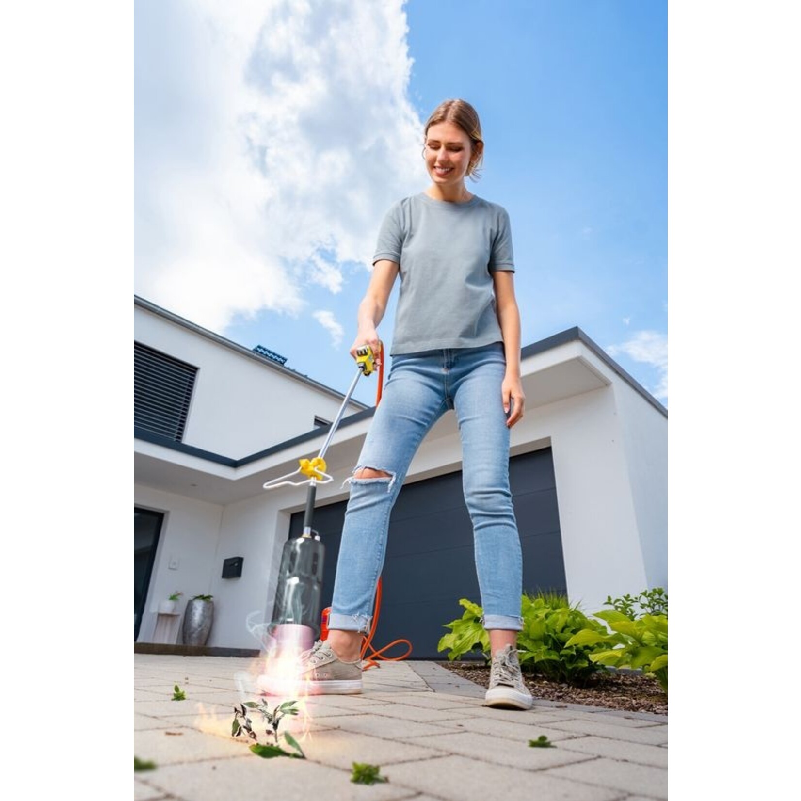 Gloria Onkruidbrander Bio Professional E+ Turbo Set met ontsteking en  drukregelaar