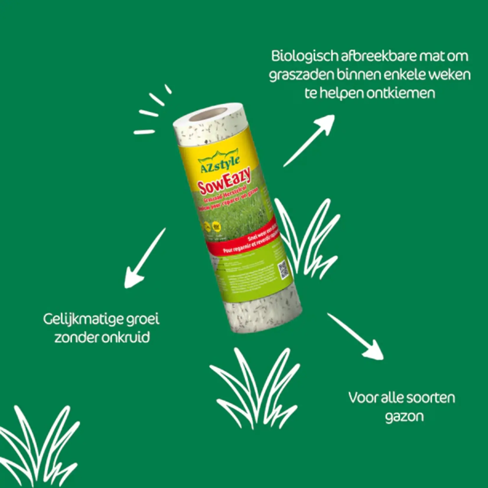 ECOstyle SowEazy Graszaad Herstelrol 3 m²