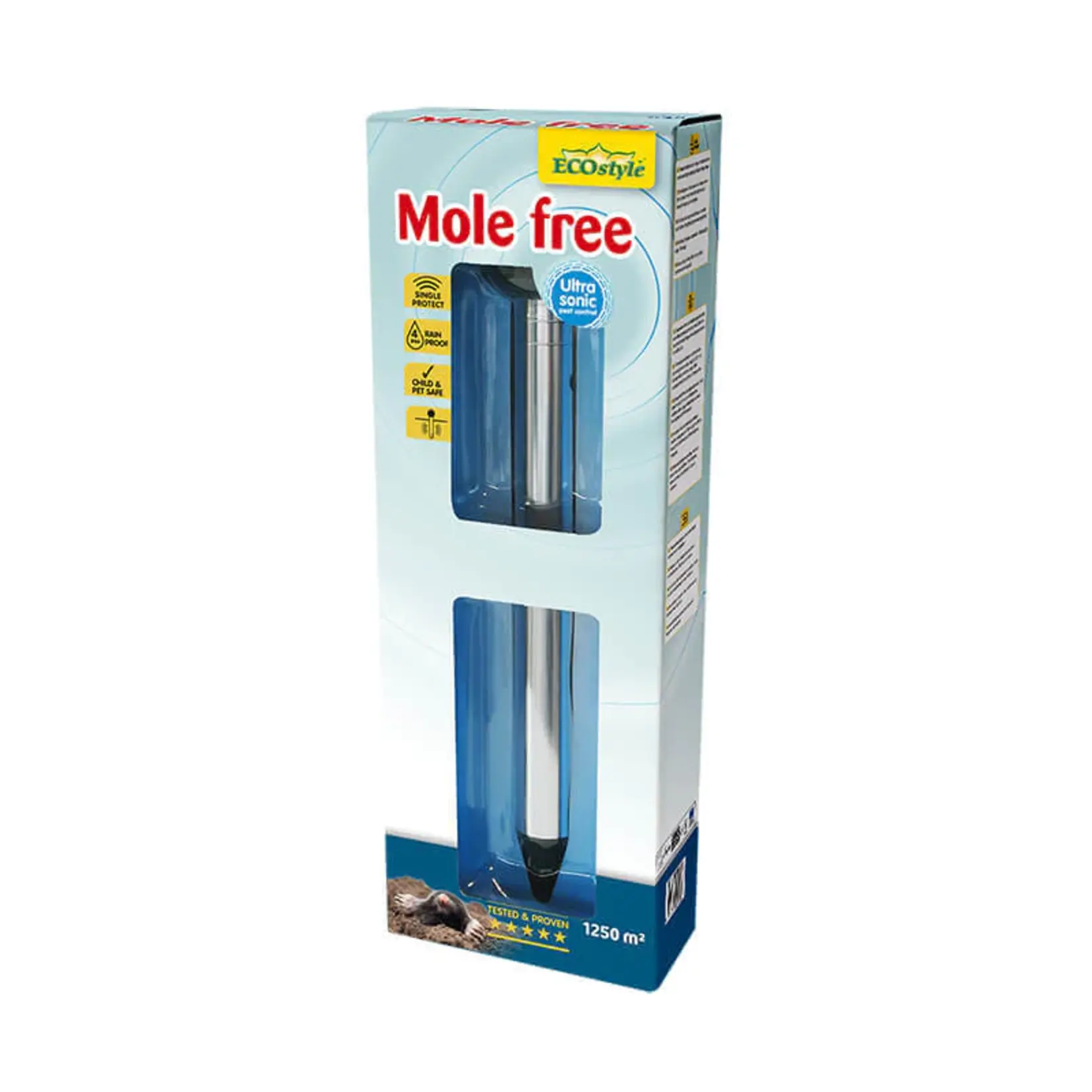 ECOstyle Mole free (tot 1250 m²) mollenverjager op batterijen