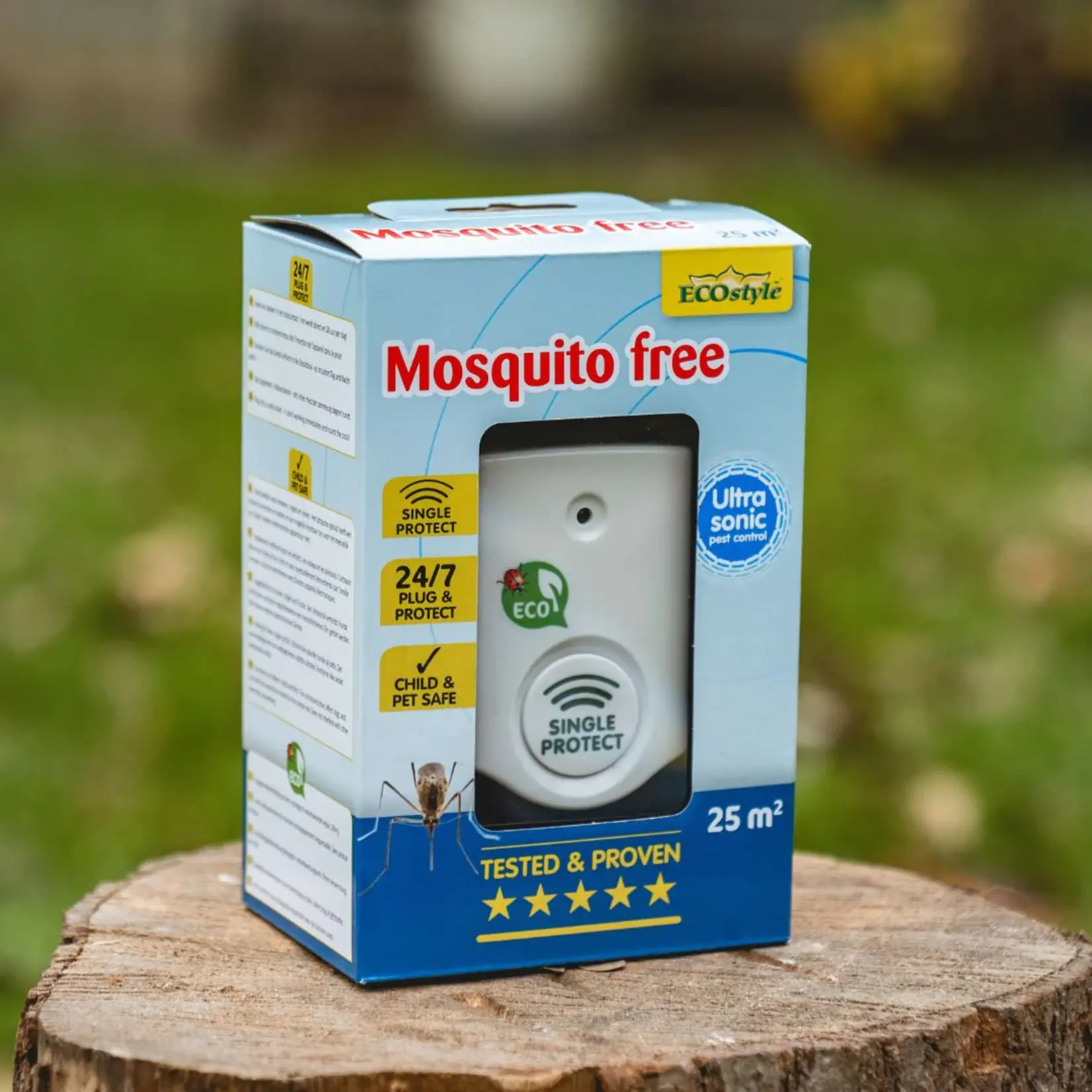 ECOstyle Mosquito free ultrasone verjager (tot 25 m²)