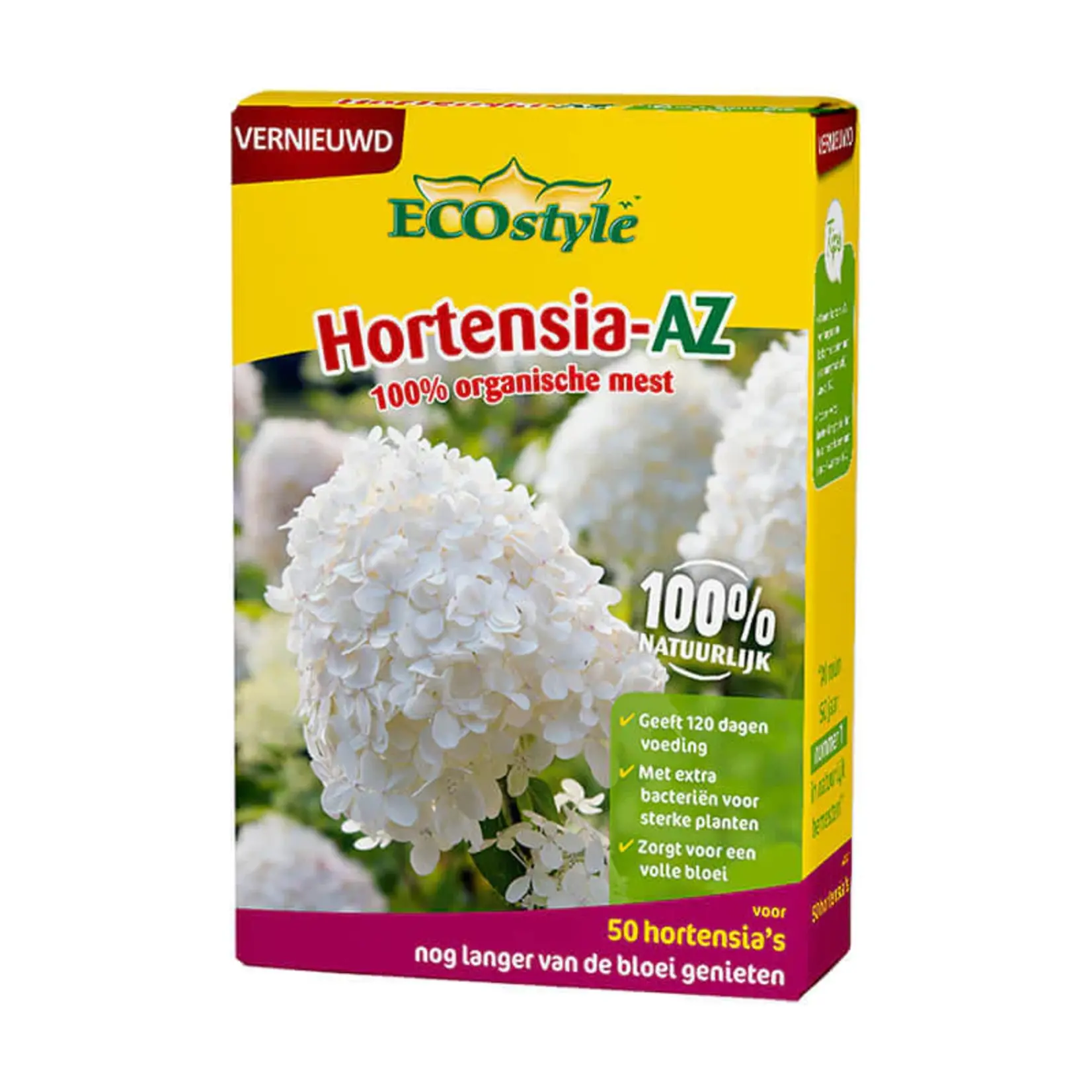 ECOstyle Hortensia-AZ meststof 1,6 kg (voor ca. 50 planten)