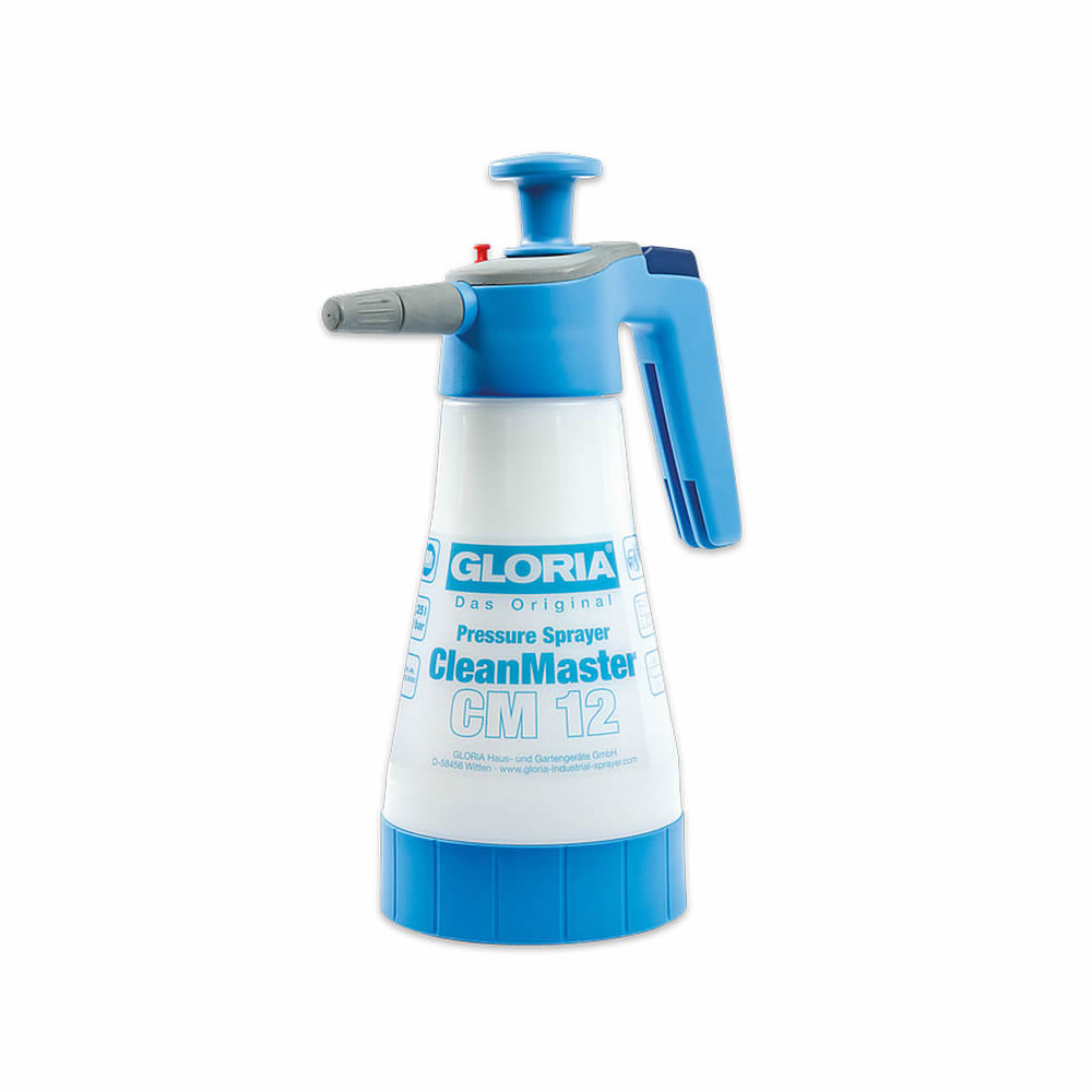 Zure en alkalische reinigingsmiddelen? De Gloria CleanMaster drukspuit kan het hebben