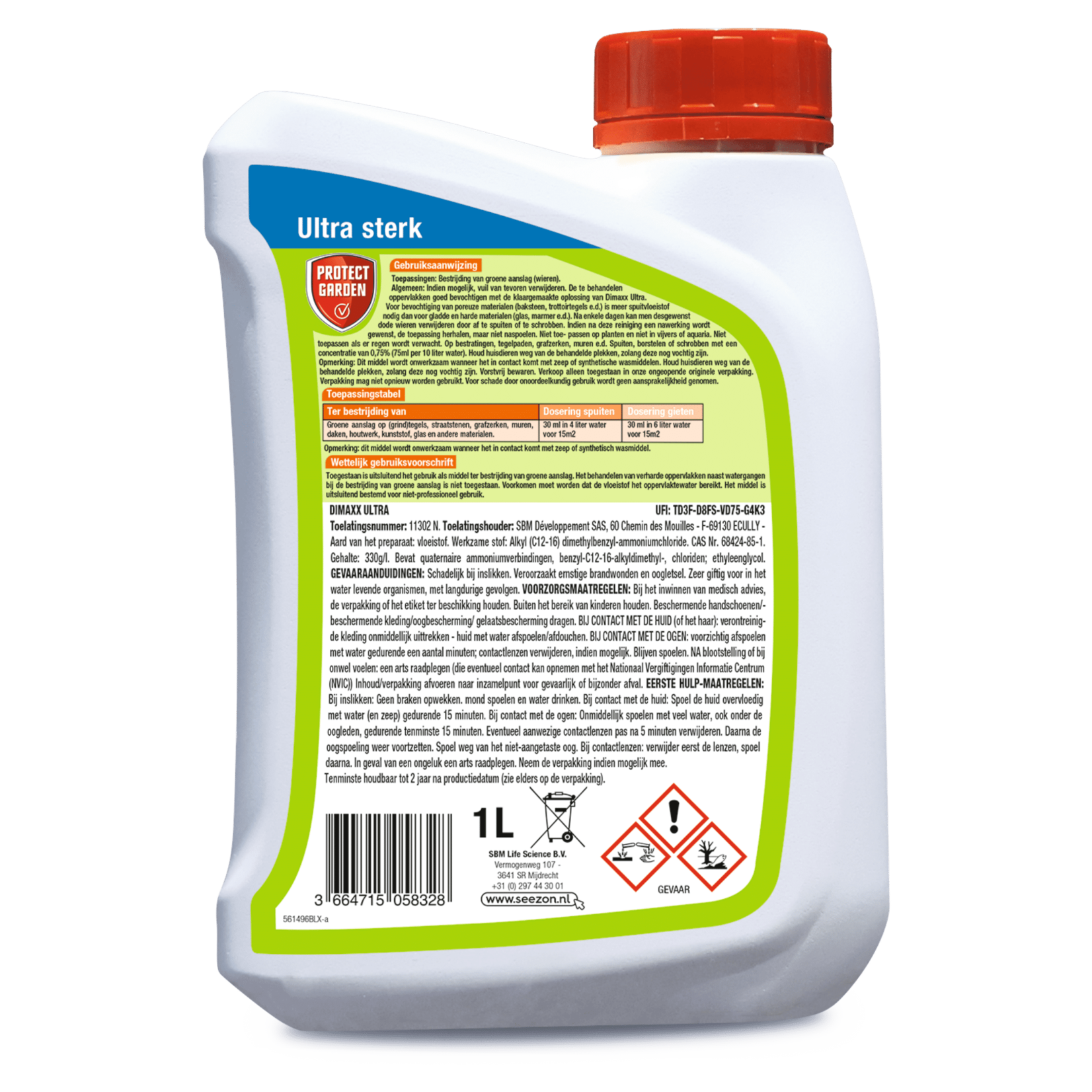 Protect Garden Dimaxx Ultra 1 Liter (concentraat) tegen groene aanslag (voorheen Dimanin Ultra)