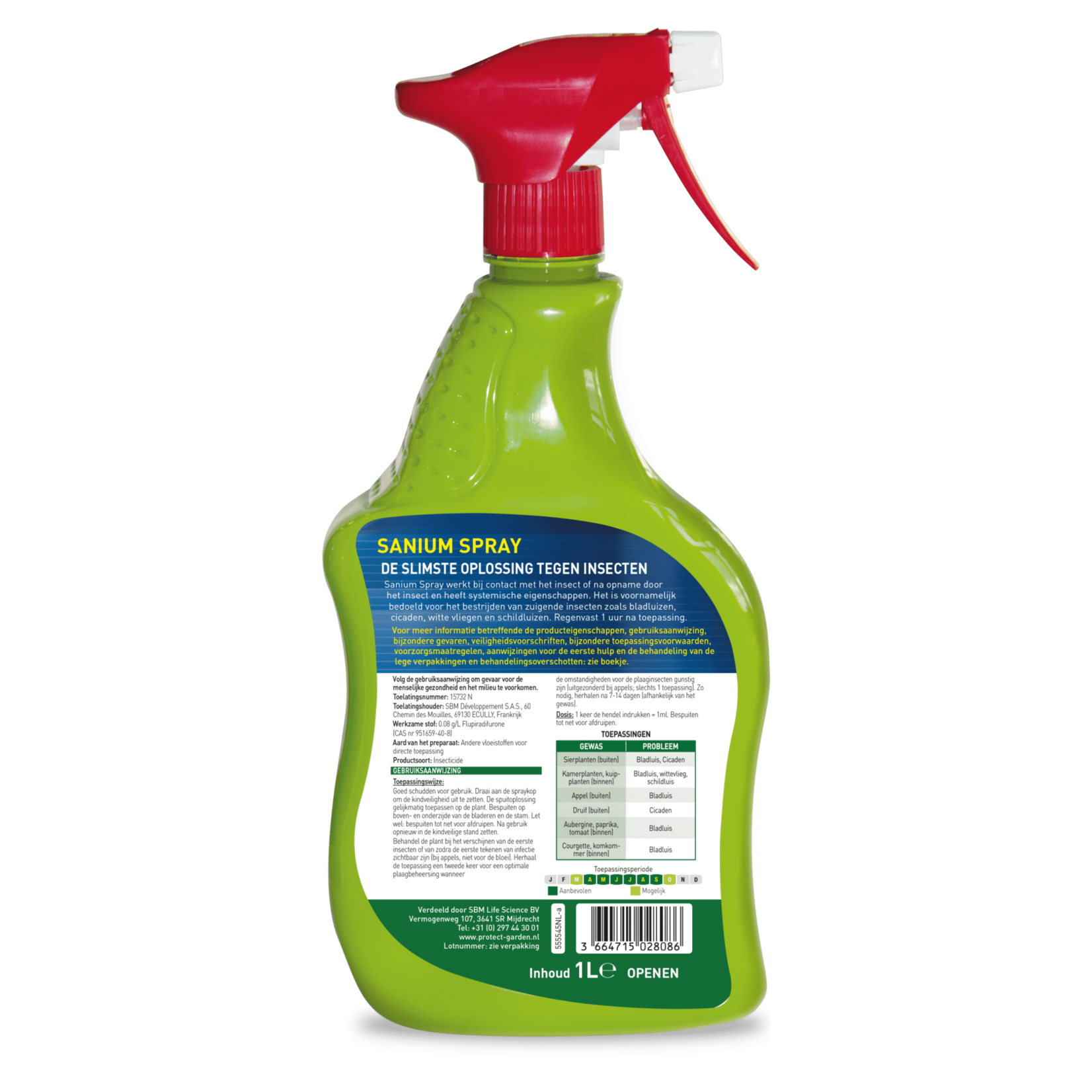 Protect Garden Sanium Spray 1 liter (kant en klaar) tegen bladinsecten