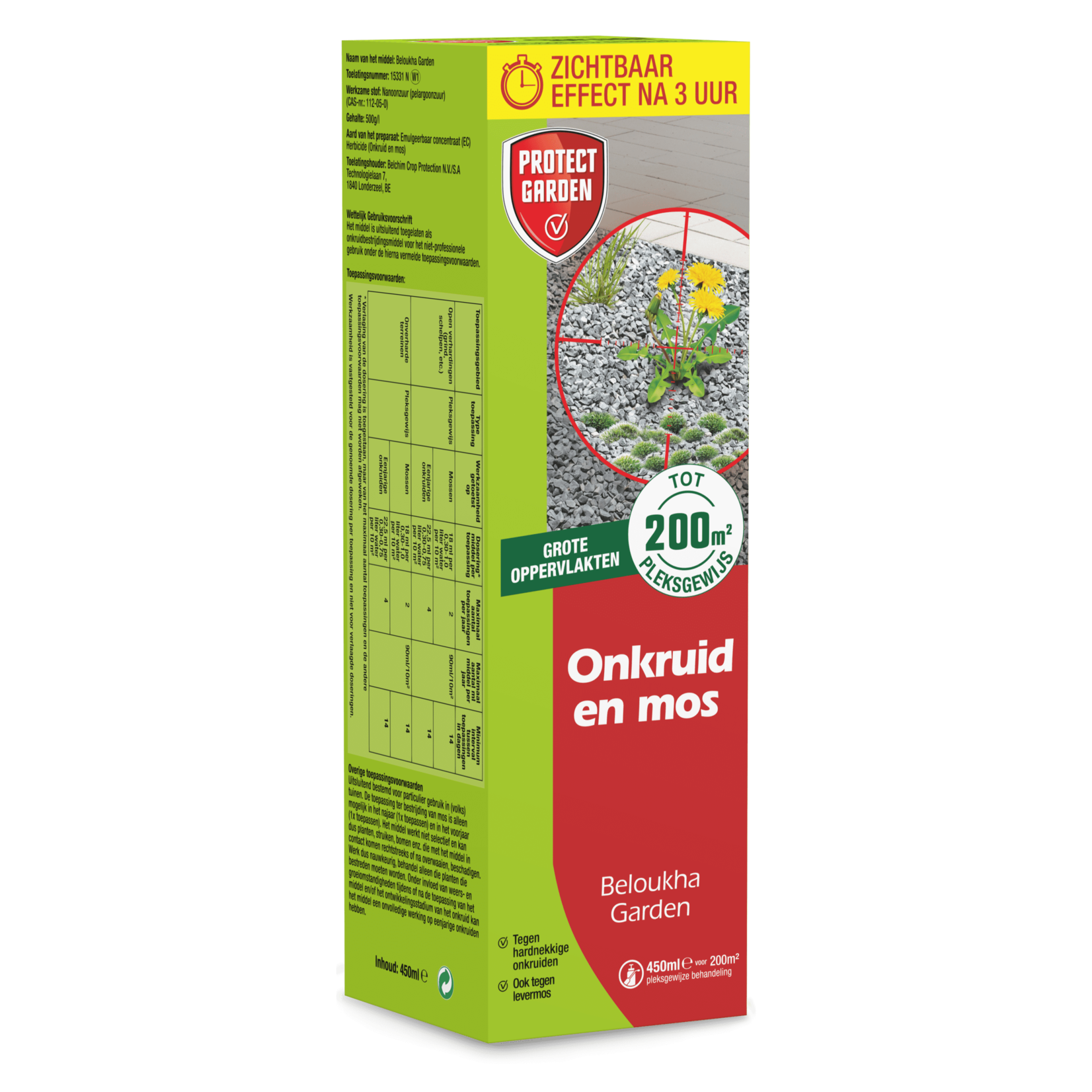 Protect Garden Beloukha Garden 450 ml tegen onkruid en mos (concentraat)