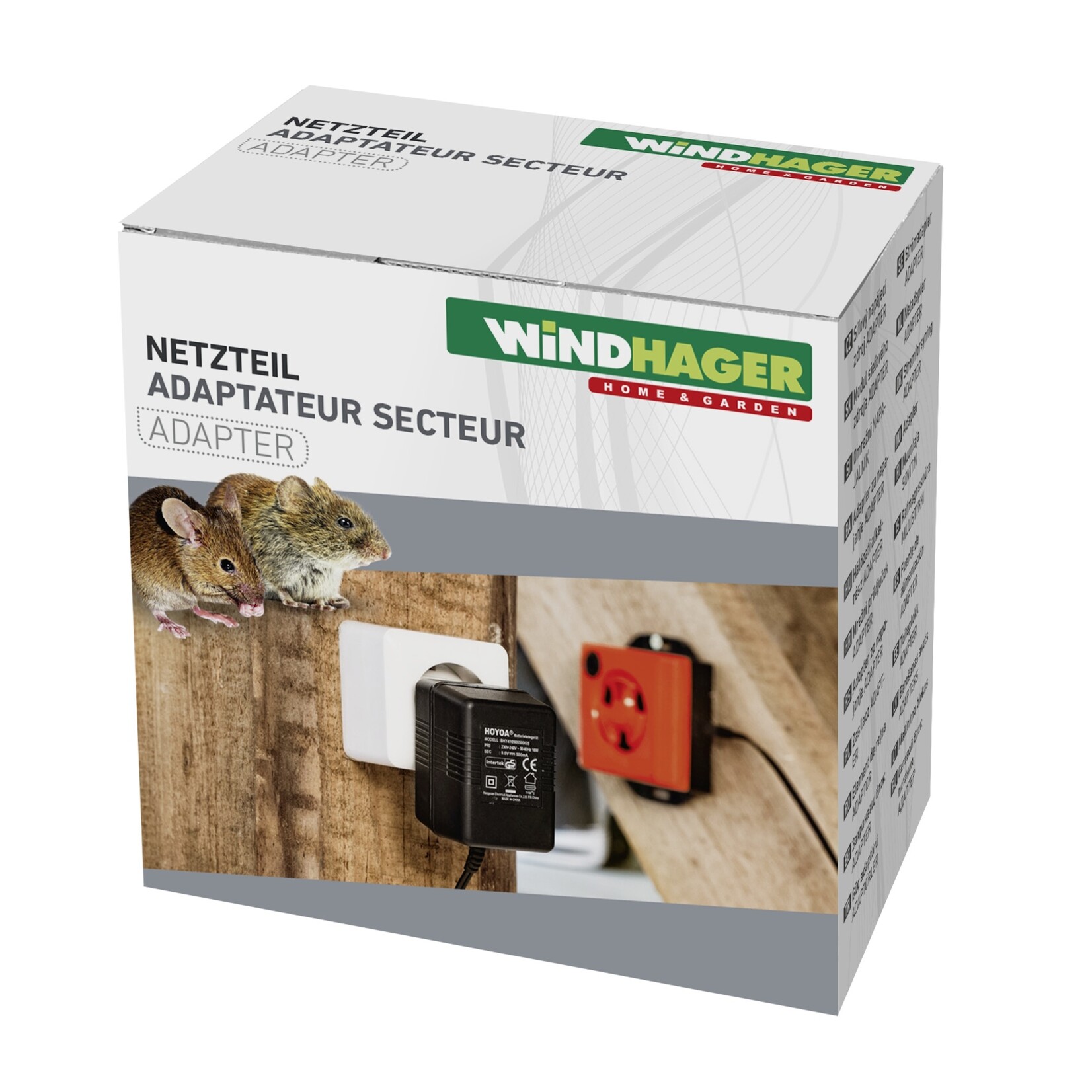 Windhager Adapter 220/9V voor diverse apparaten