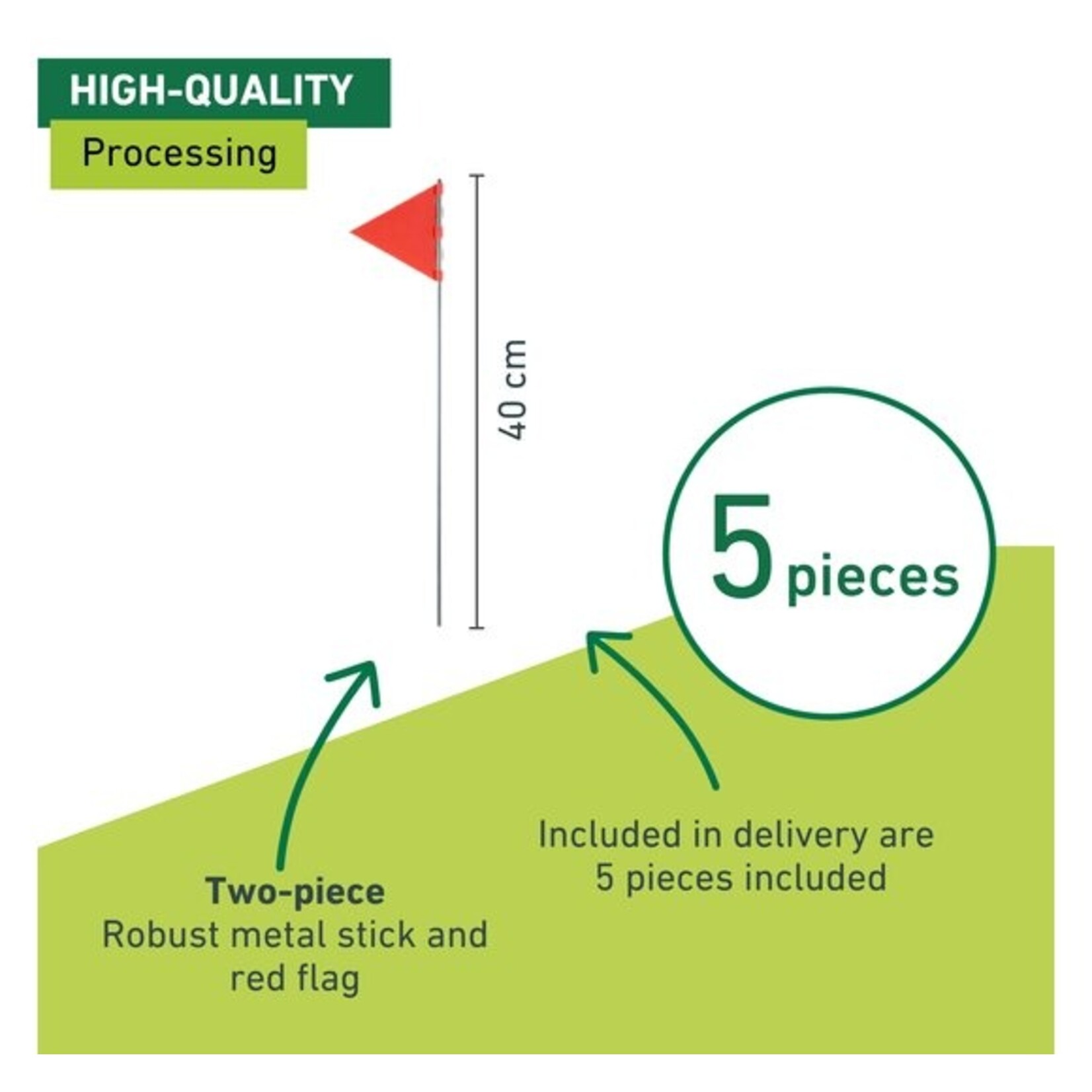 Windhager Markeringsvlaggen voor mollen- en woelmuizenvallen (5 stuks)