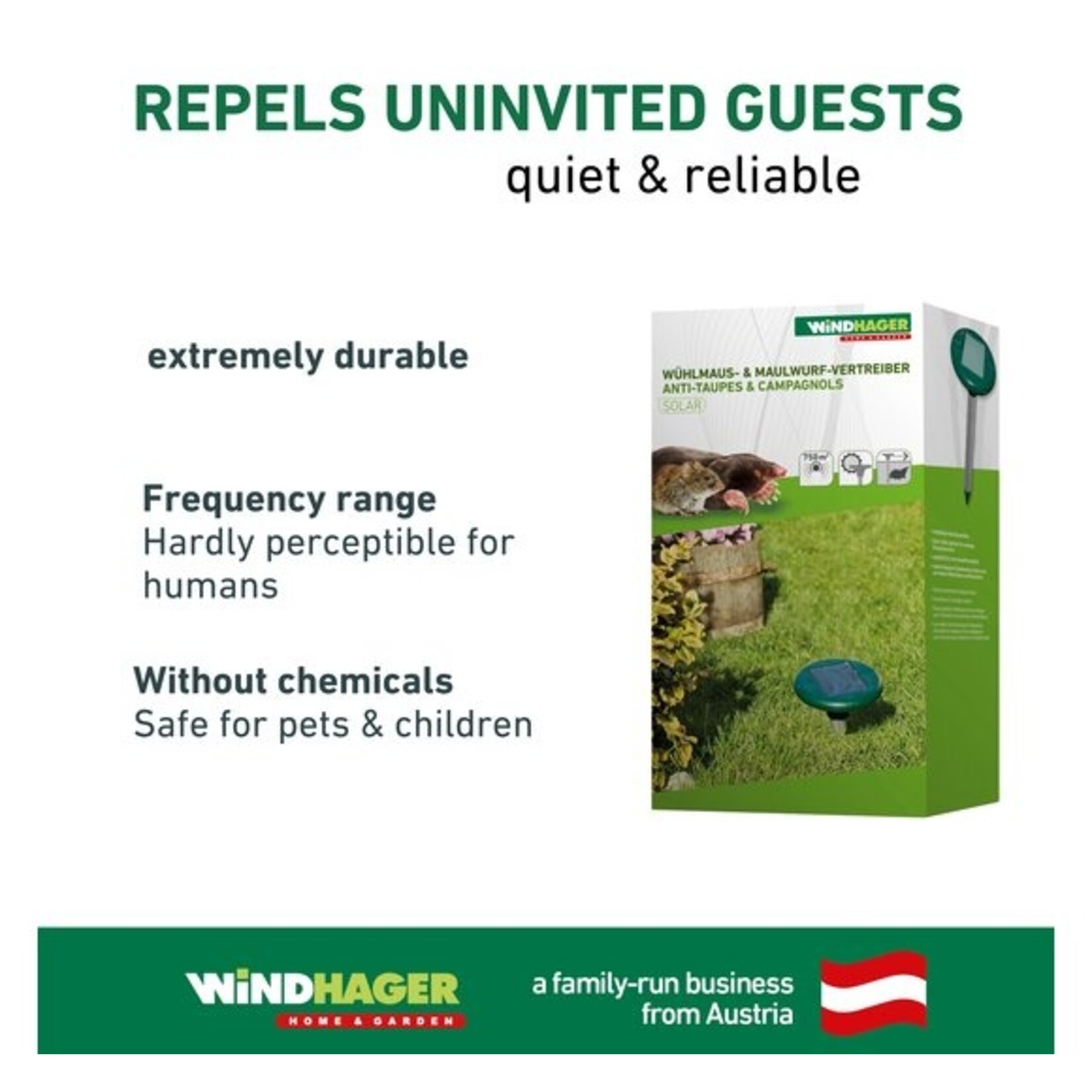 Windhager Woelmuizen & Mollenverjager Solar