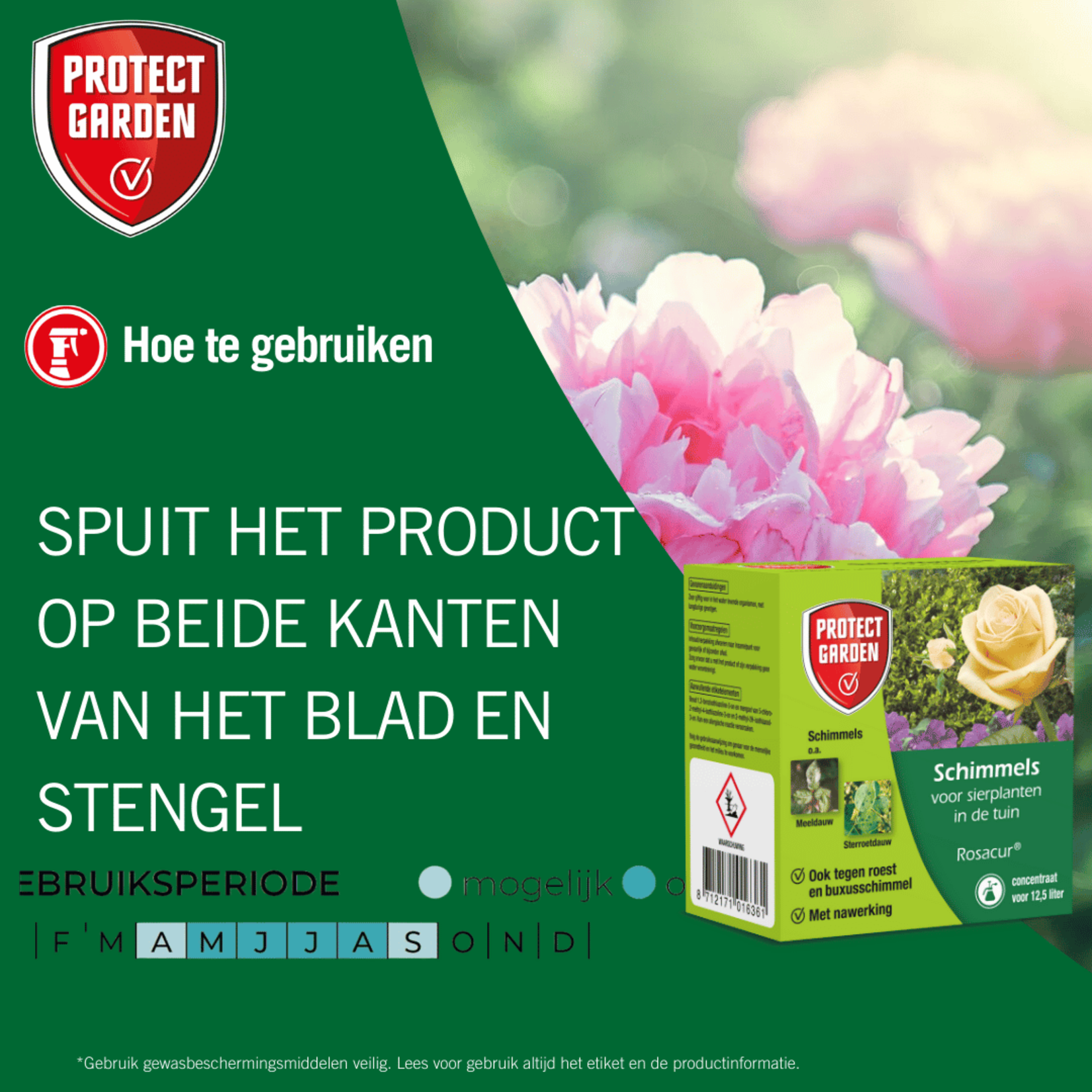 Protect Garden Rosacur (concentraat) 50 ml tegen schimmels op planten