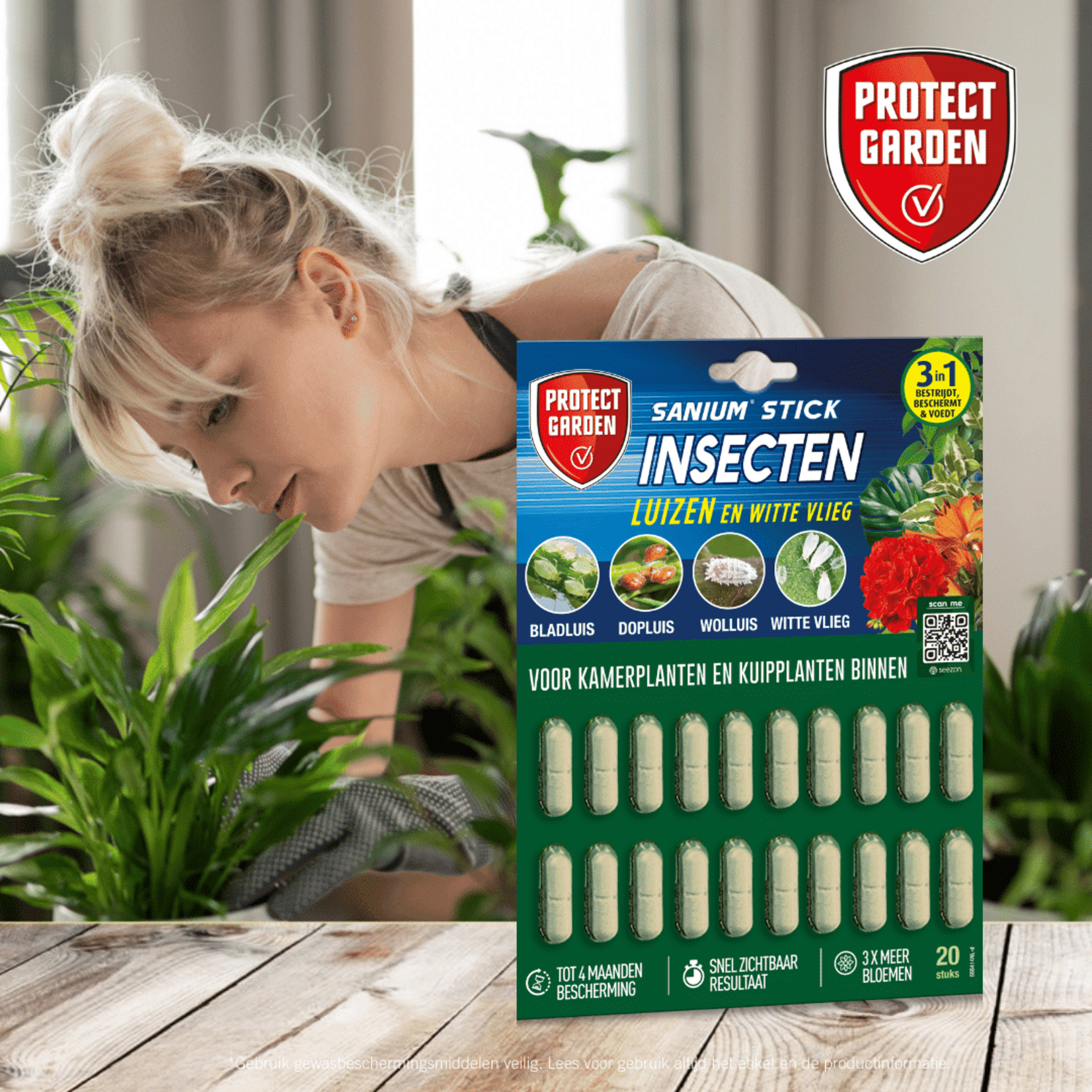 Protect Garden Sanium Stick 20 stuks tegen bladinsecten met meststof